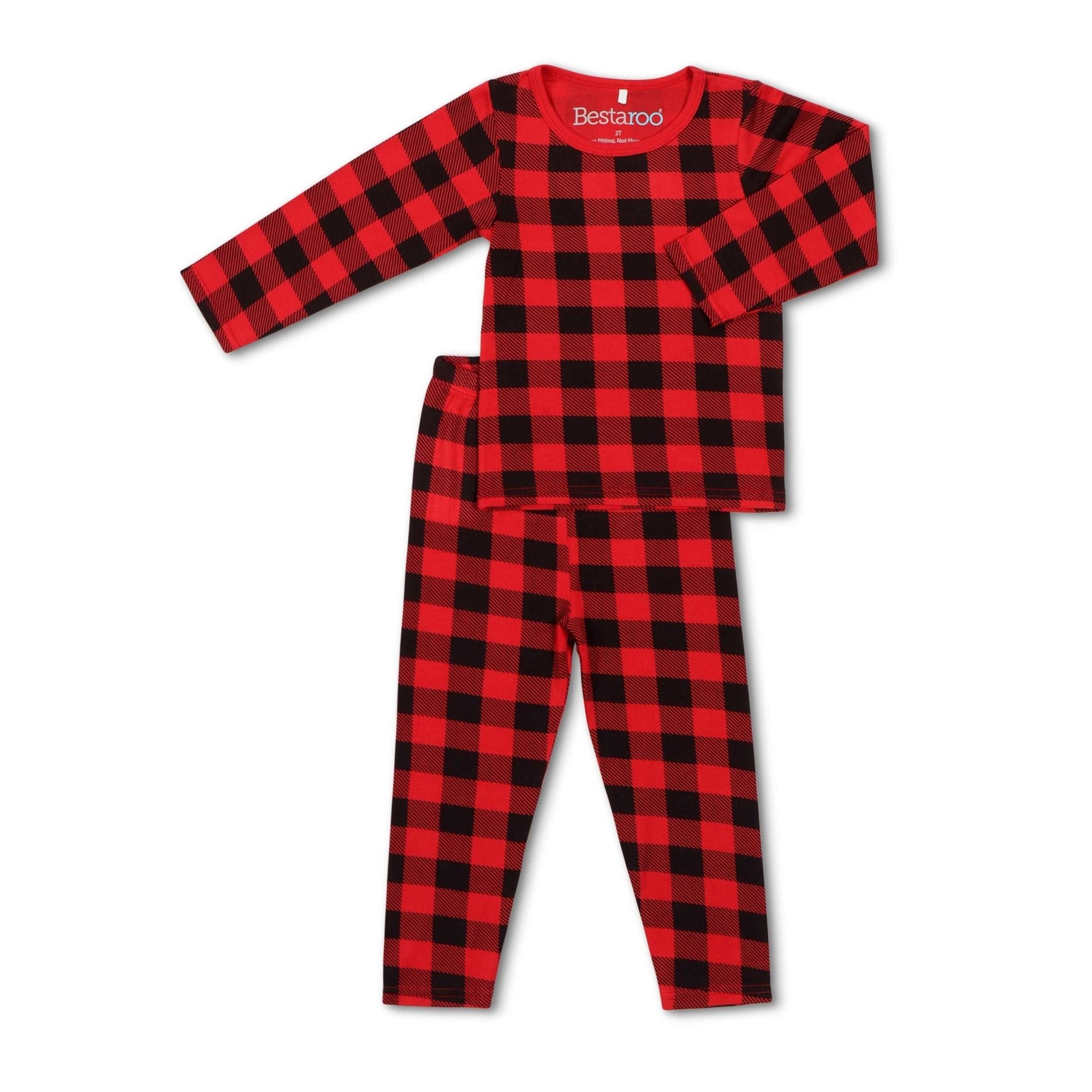 Bestaroo - Black & Red Plaid Pajama
