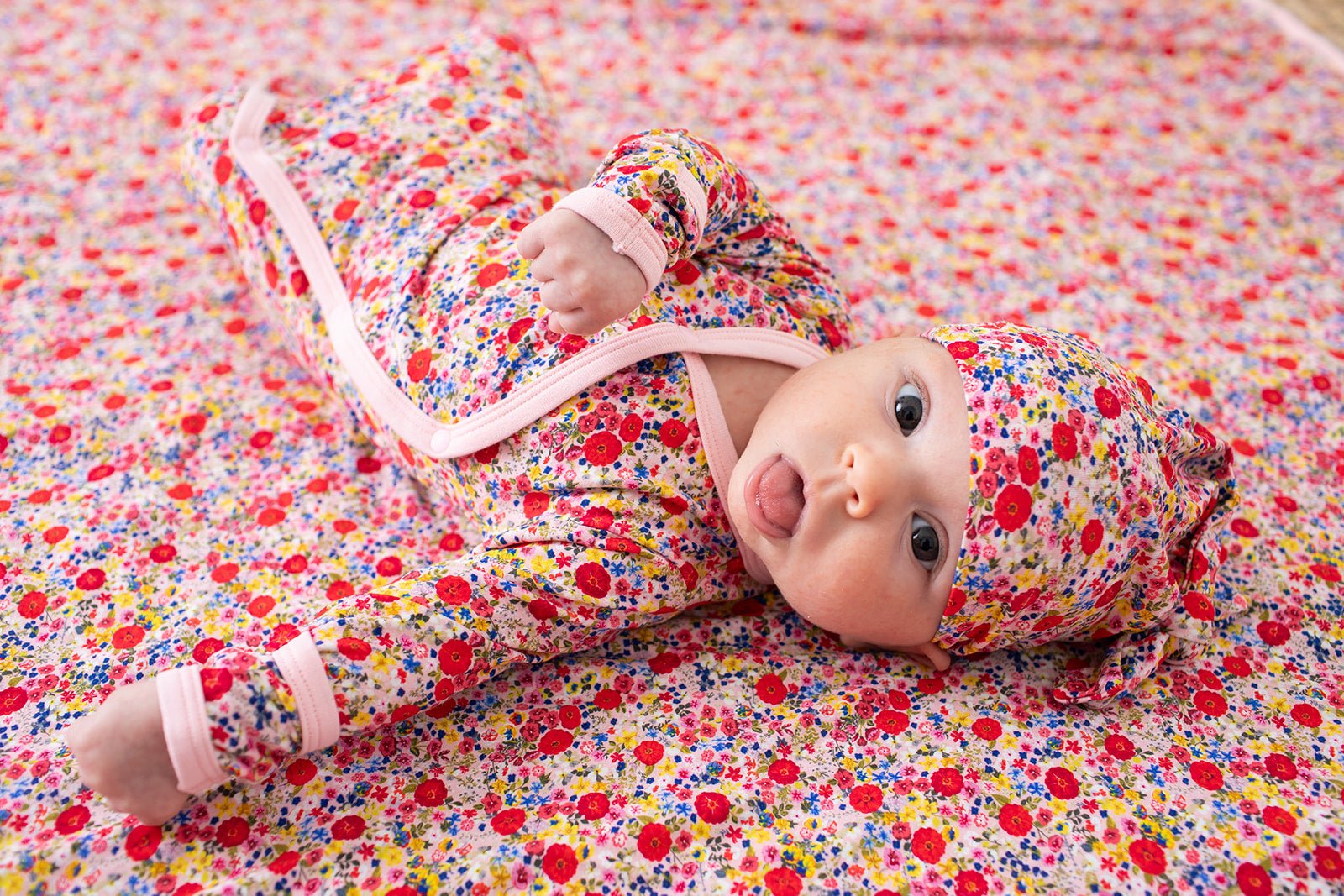 Bestaroo - Bamboo - Blush Bloom Gown & Hat