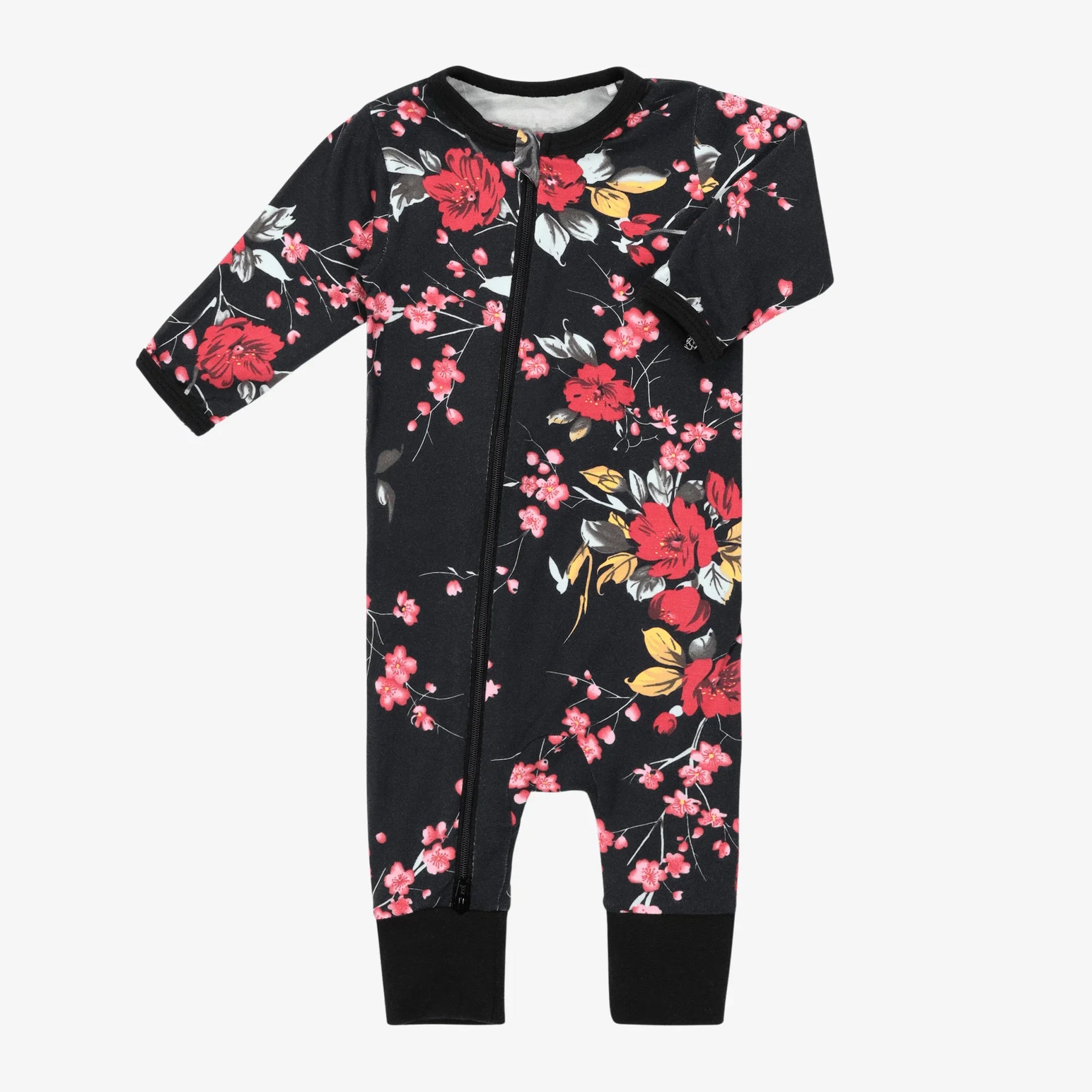 Bestaroo - Cherry Blossom Black Romper