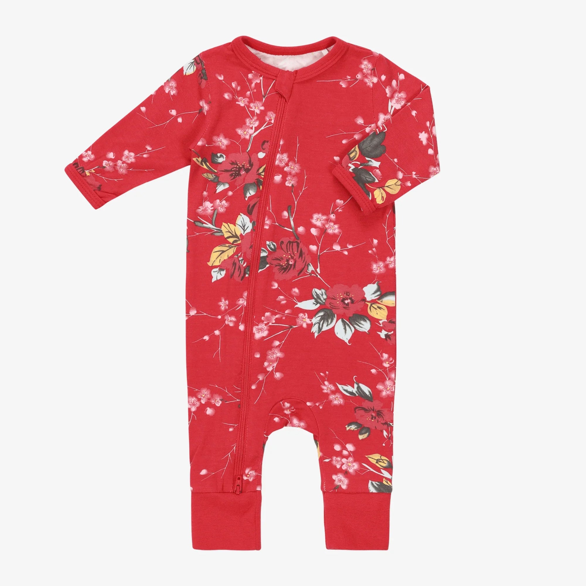 Bestaroo - Cherry Blossom Red Romper