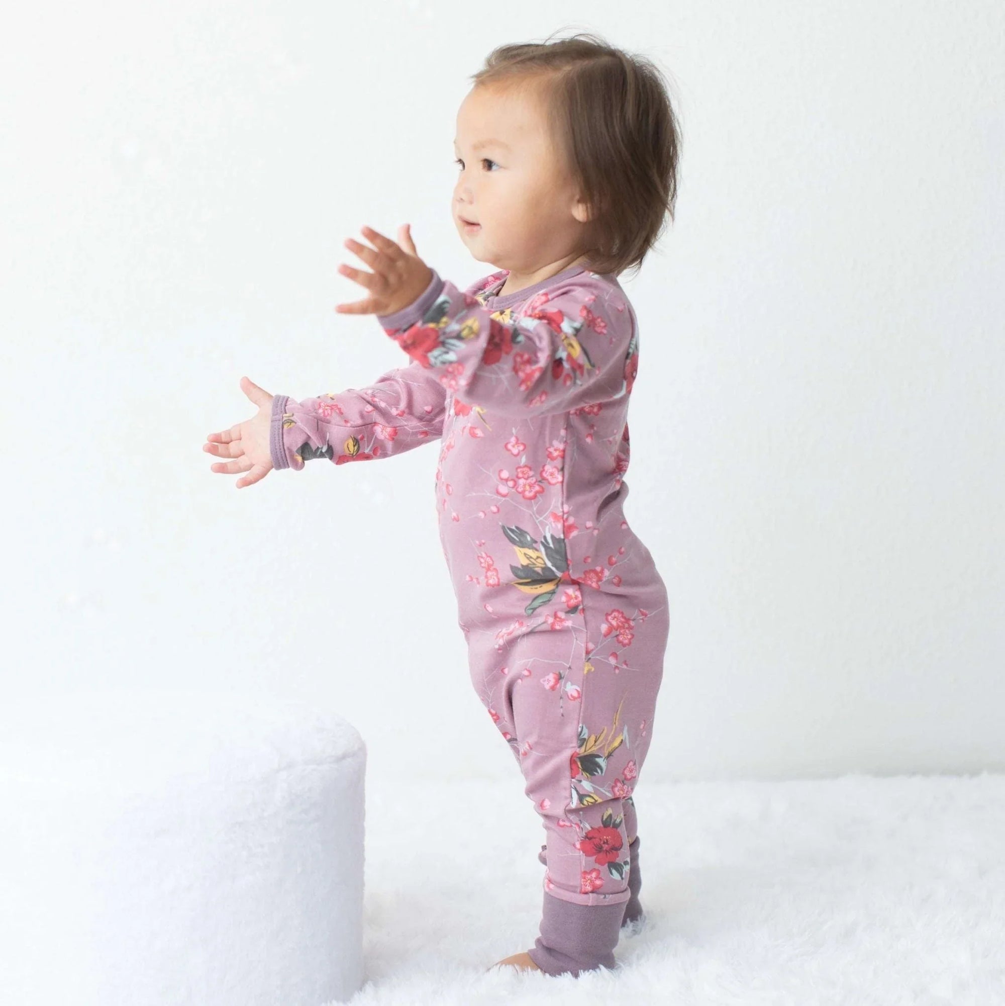 Bestaroo - Cherry Blossom Twilight Mauve Romper