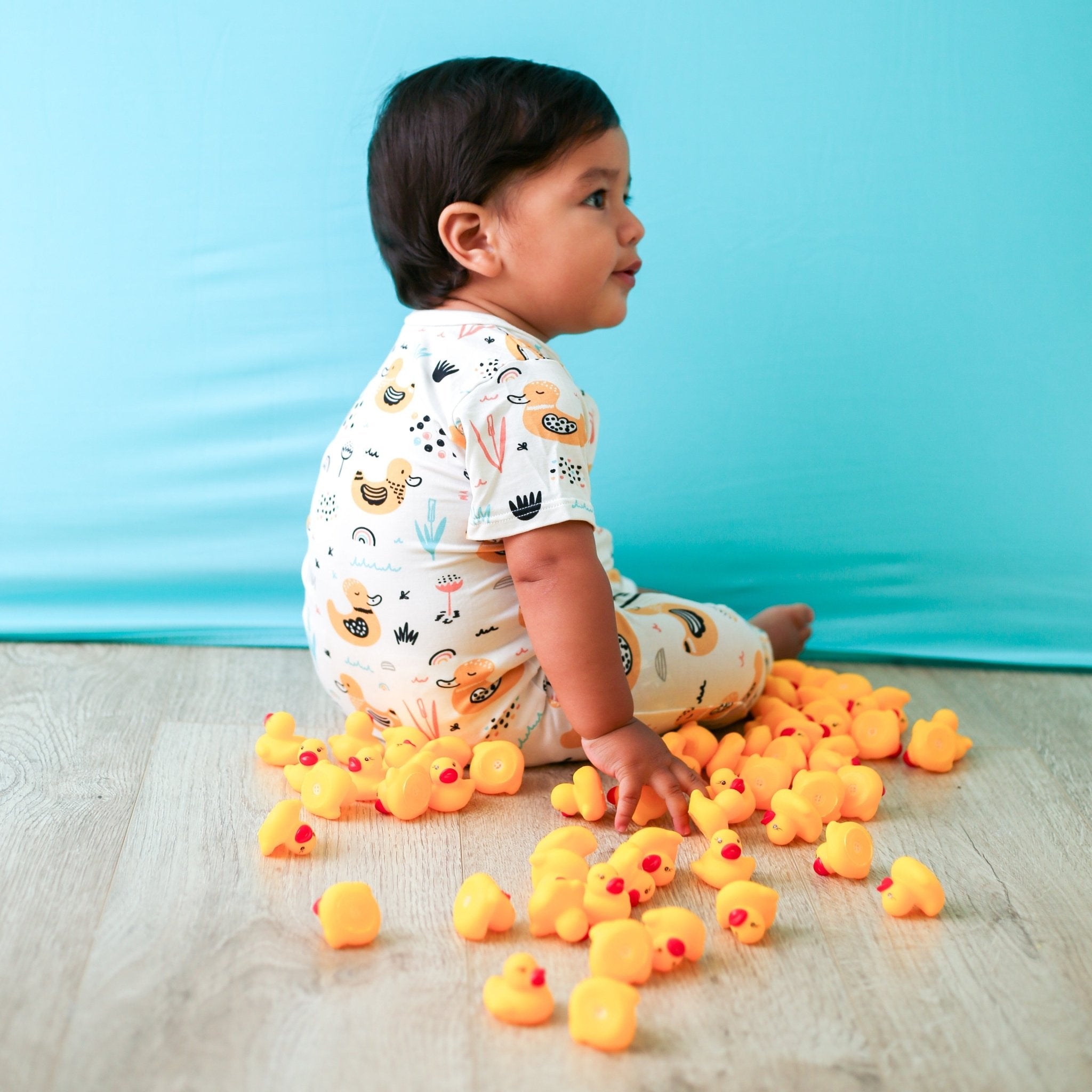 Ducks Sleeveless Romper