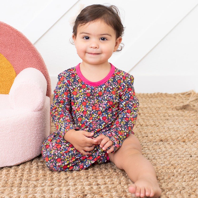 Bestaroo - Bamboo - Midnight Petals Bodysuit Dress