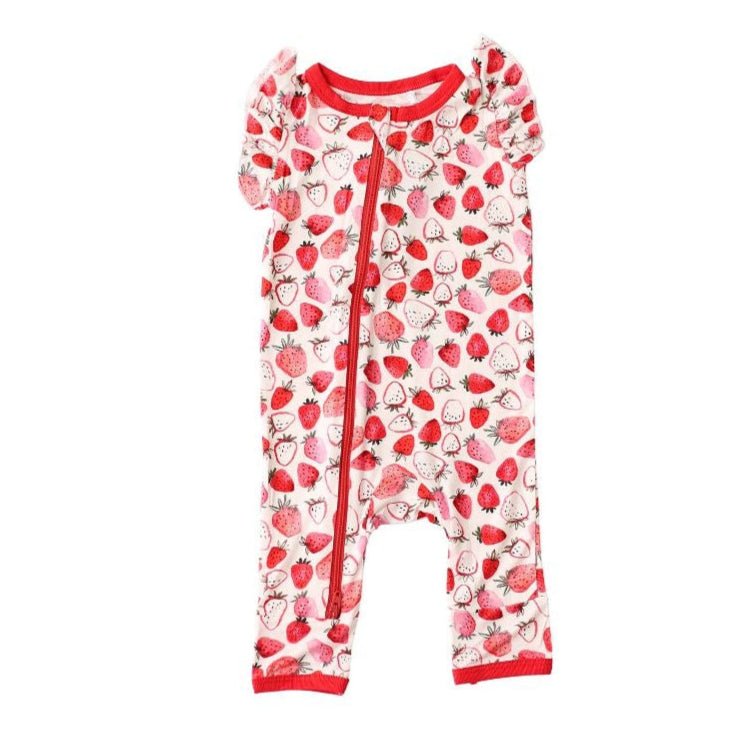 Bestaroo - Strawberry Fields Flutter Romper