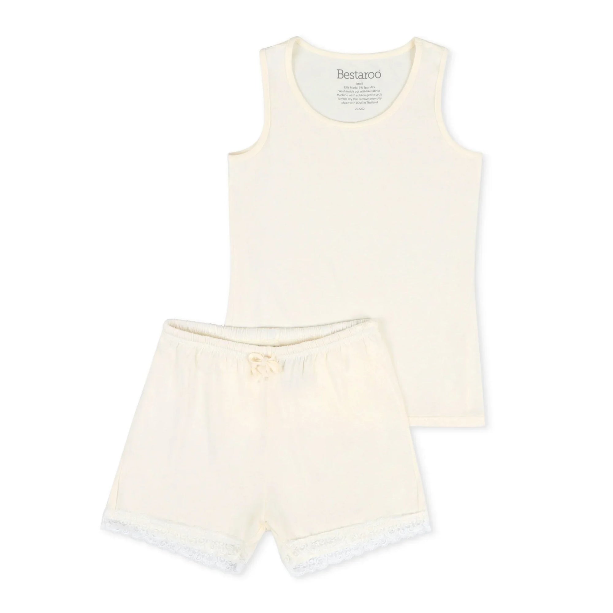 Bestaroo - Cream Women's Short Loungewear