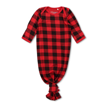 Black & Red Plaid Gown