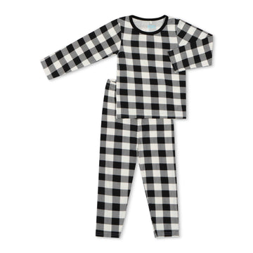 Black & White Plaid Pajama