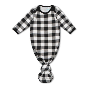 Black and White Plaid Gown