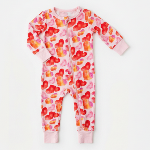 Love Hearts Convertible Coverall - Bestaroo