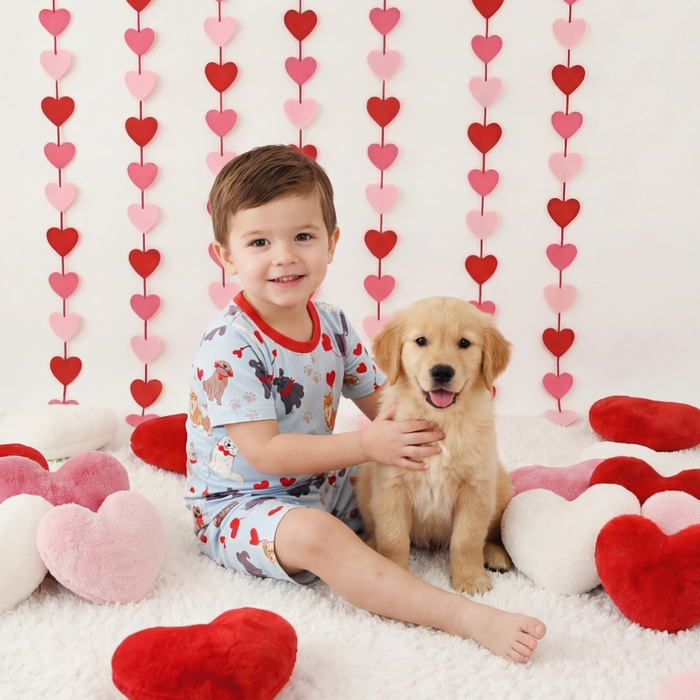 Puppy Love Shorts PJs - Bestaroo