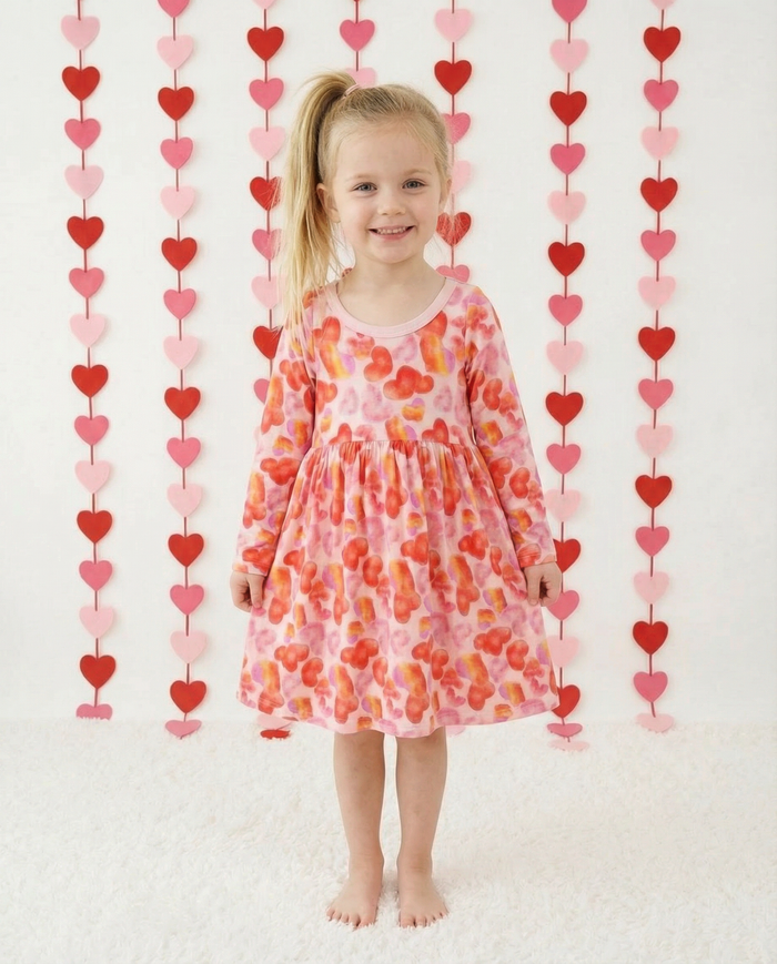 Love Hearts L/S Dress - Bestaroo