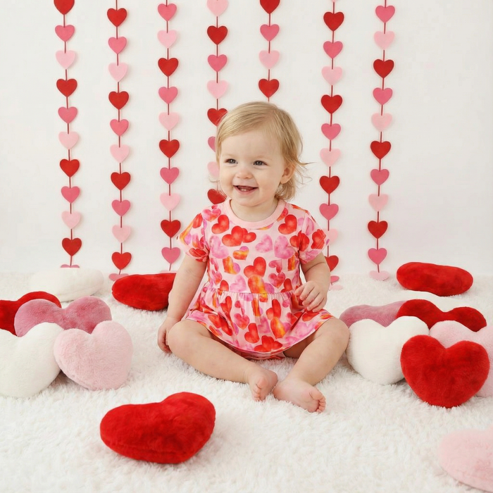 Love Hearts Bodysuit Dress - Bestaroo