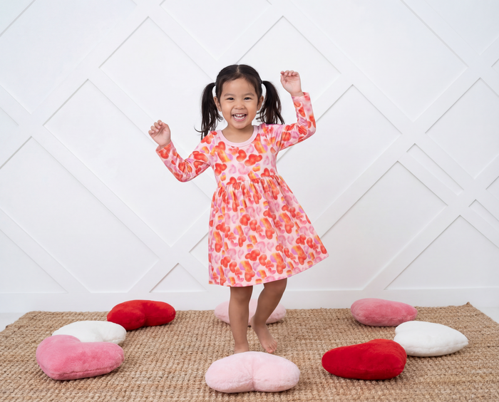 Love Hearts L/S Dress - Bestaroo