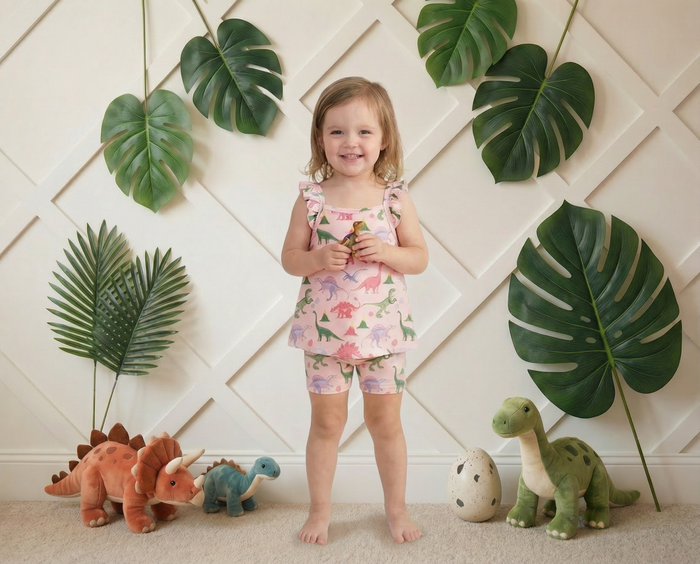 Rosy Rex Flutter Tank & Shorts - Bestaroo