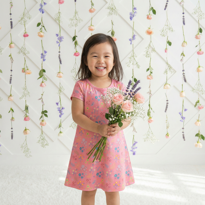 Flower Confetti A-Line Dress - Bestaroo