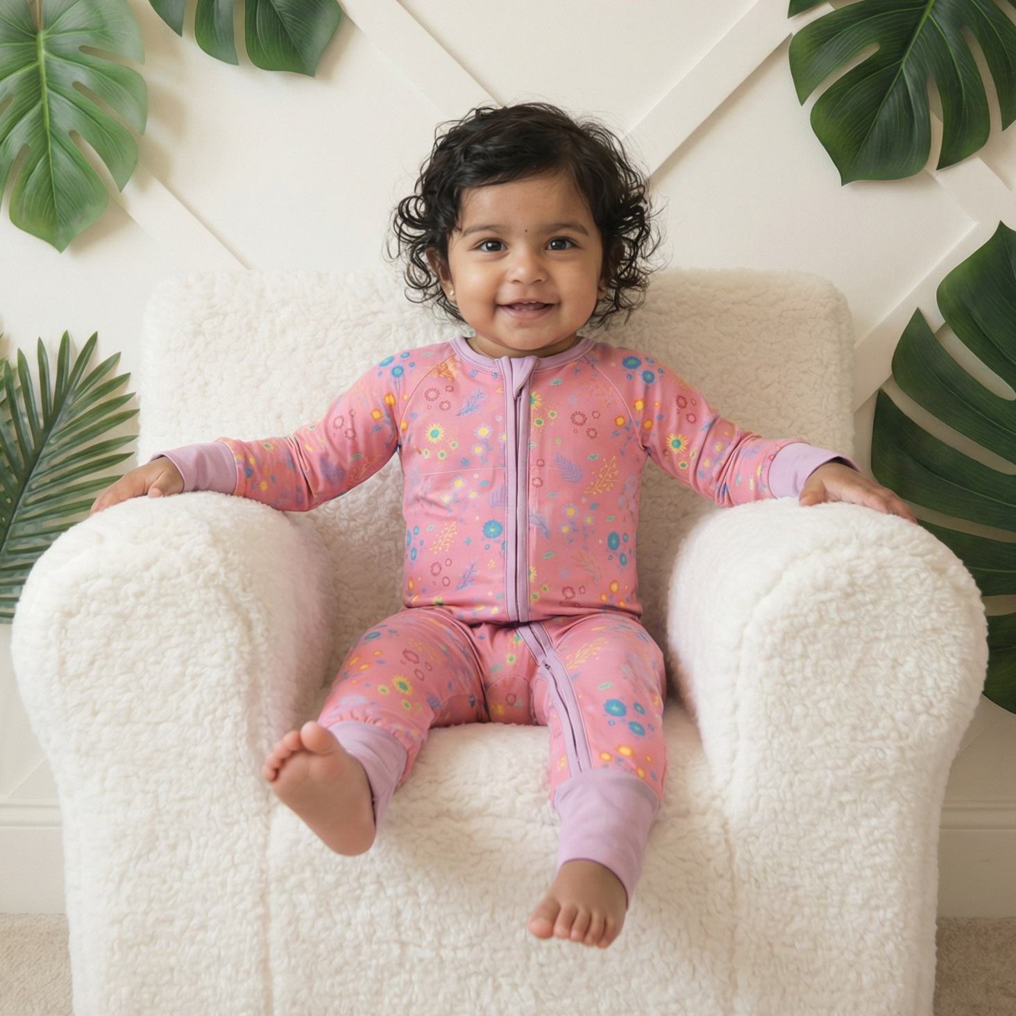 Flower Confetti Convertible Coverall