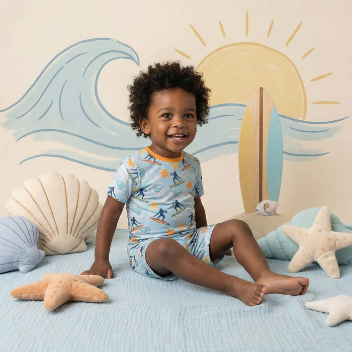 Beach Break  Shorts Set Pajama - Bestaroo