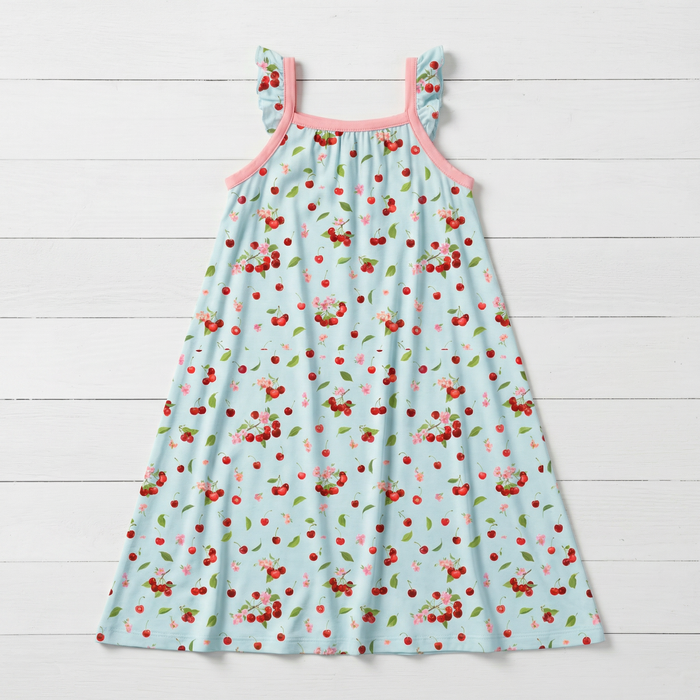 Cherry Kiss Flutter Sleeve Dress - Bestaroo
