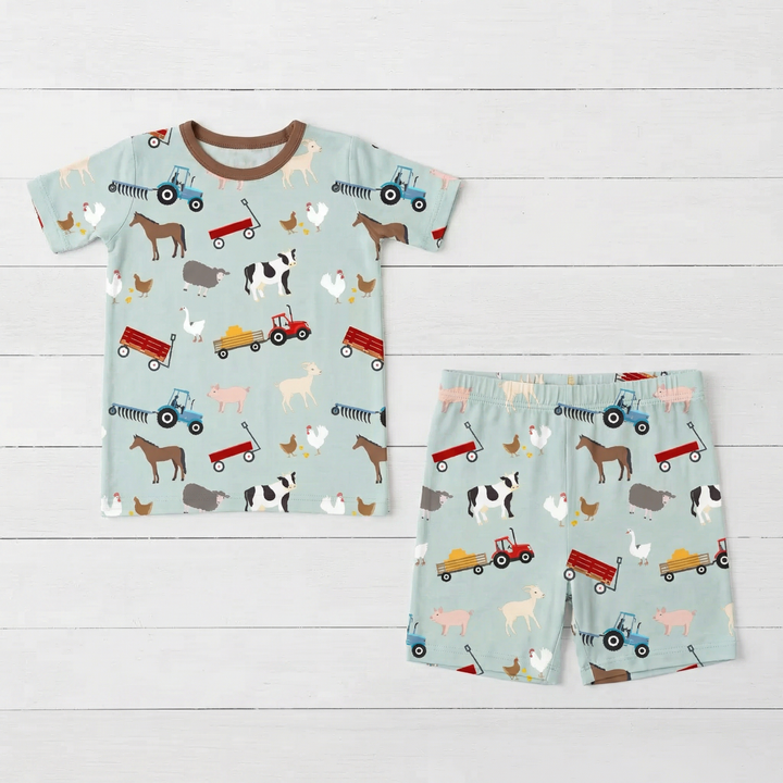 Barnyard Cuddles Shorts Set Pajama