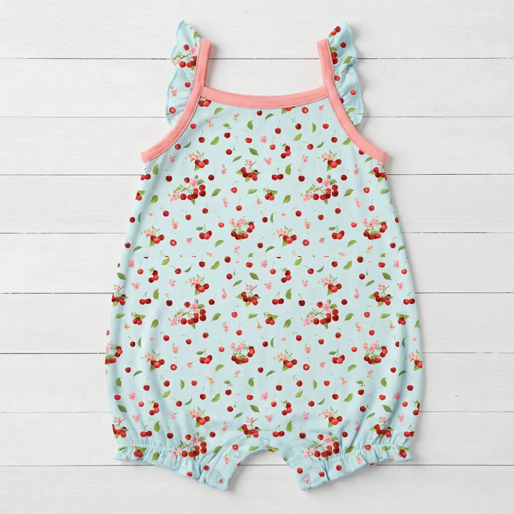 Cherry Kiss Bubble Romper