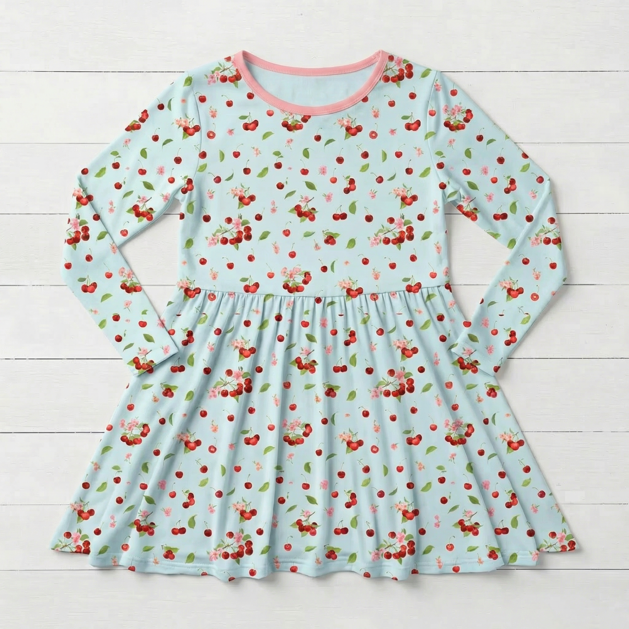 Cherry Kiss L/S Dress - Bestaroo