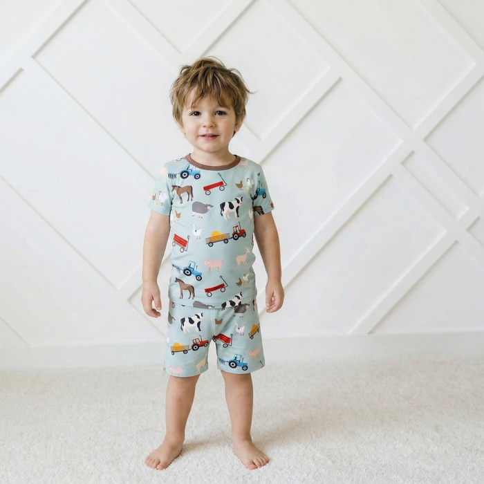 Barnyard Cuddles Shorts Set Pajama - Bestaroo