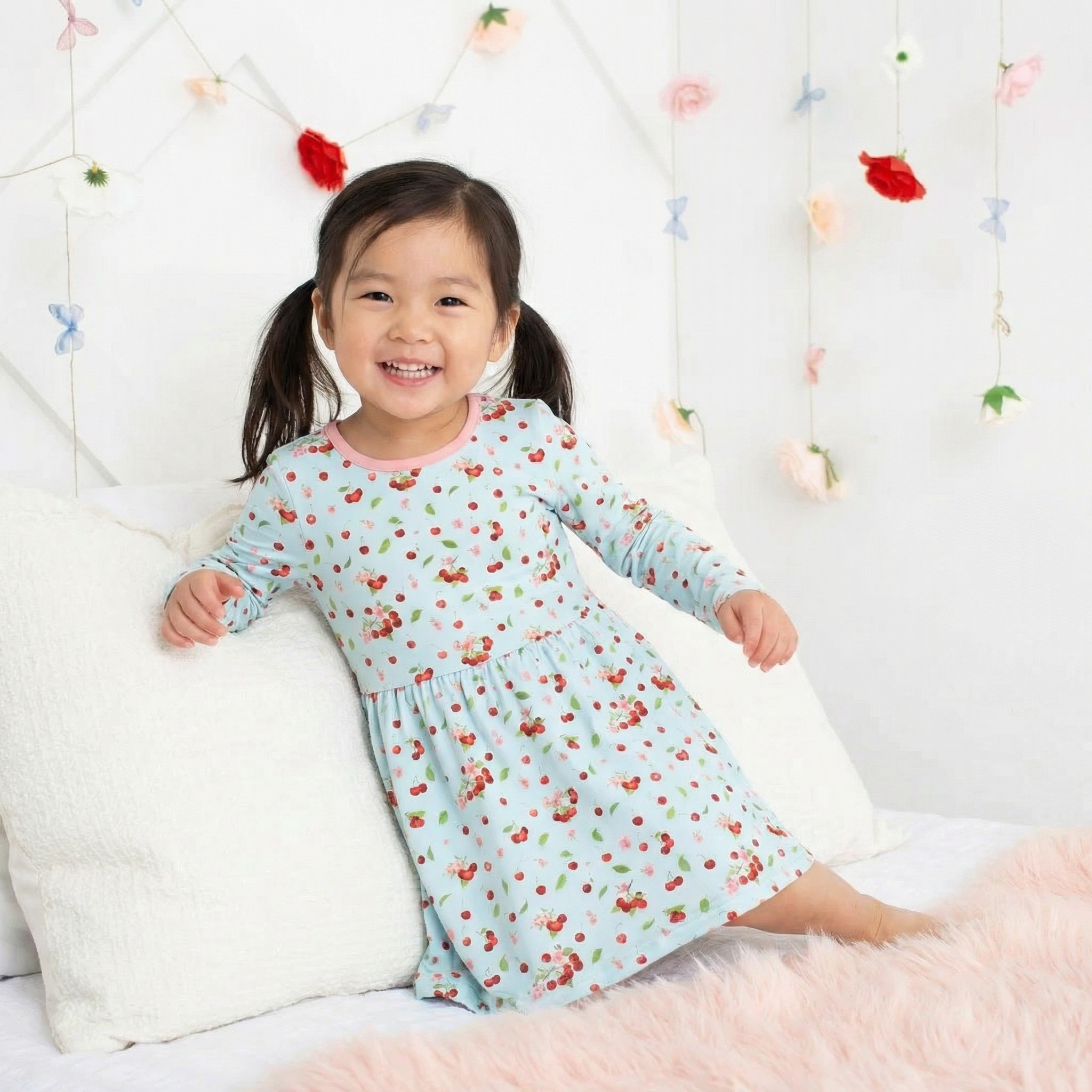 Cherry Kiss L/S Dress - Bestaroo