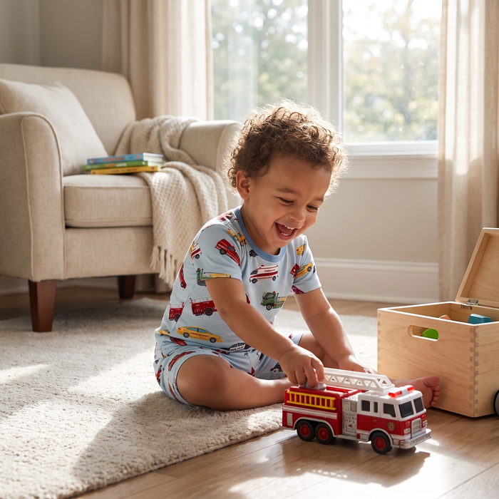 Transport Me  Shorts Set Pajama