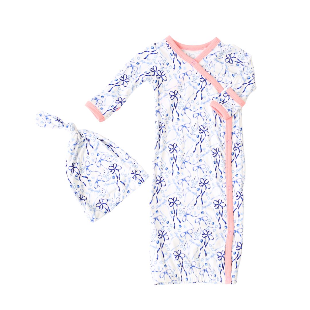 Dreidel Bows Gown & Hat