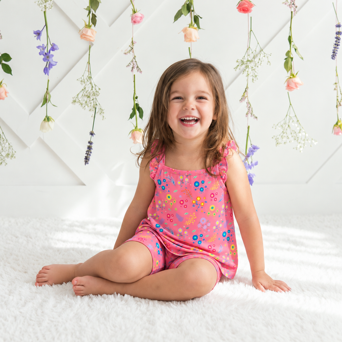 Flower Confetti Flutter Tank & Shorts