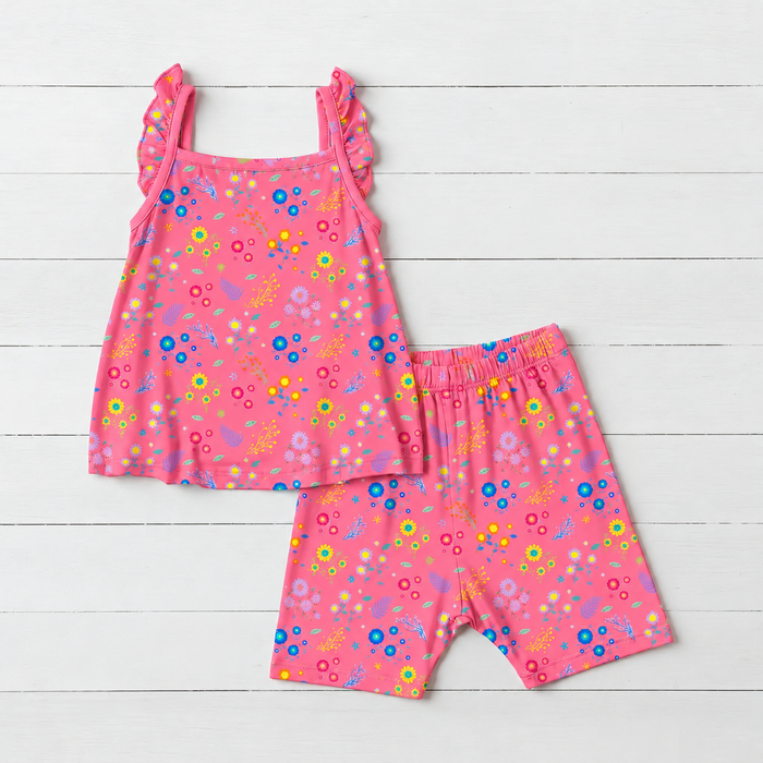 Flower Confetti Flutter Tank & Shorts