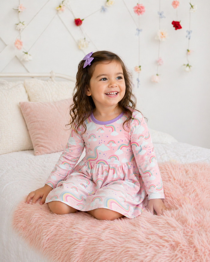 Rainbow Wishes L/S Dress - Bestaroo