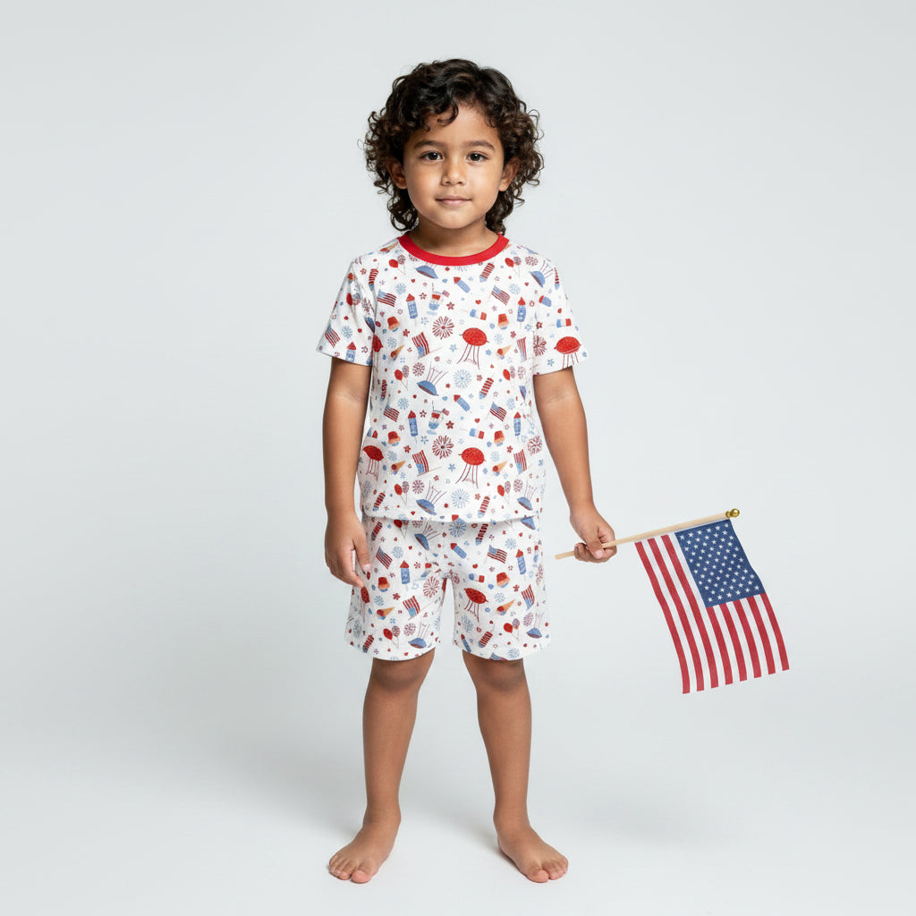 Stars &amp; Stripes Shorts Set Pajama