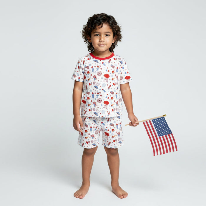 Stars & Stripes Shorts Set Pajama - Bestaroo