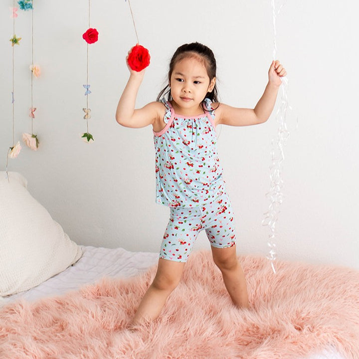 Cherry Kiss Flutter Tank &amp; Shorts