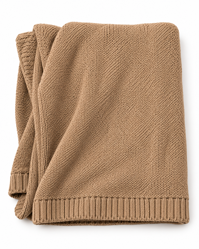 Embroidered Knit Blanket