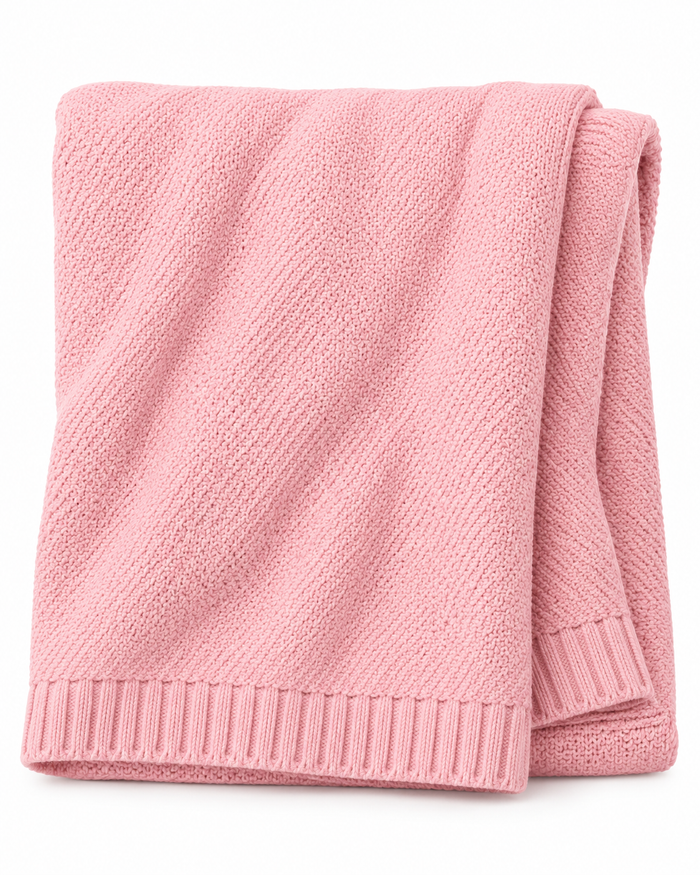 Embroidered Knit Blanket