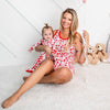 Strawberry Fields Mom Shorts set