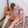 Cuddle Up Cowboy Mom Shorts set
