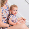 Cuddle Up Cowboy Mom Shorts set