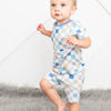 Blue Easter Checks Shorts PJ Set