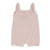 Checkers in Pink Bubble Romper