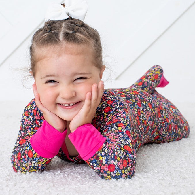 Midnight Petals Convertible Coverall - Bestaroo