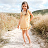 arya mini dress in mustard