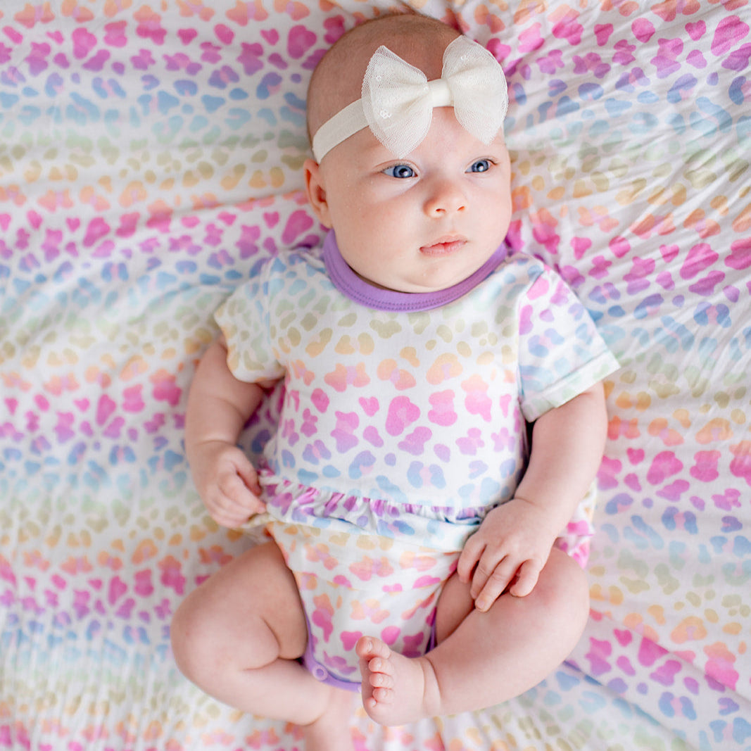 Rainbow Leopard Bodysuit Dress