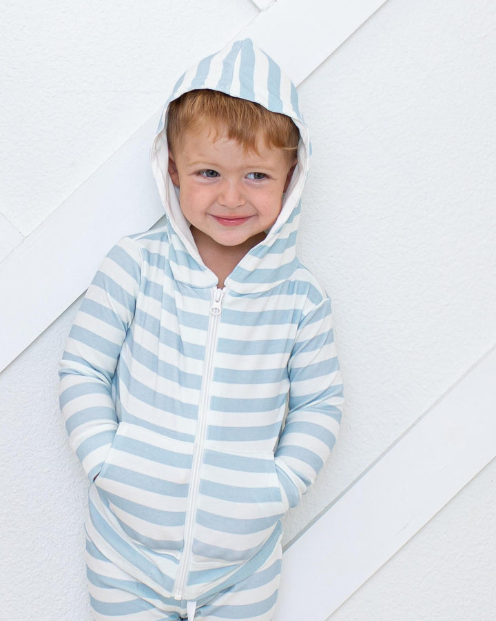 Skye Stripes Zipper Hoodie
