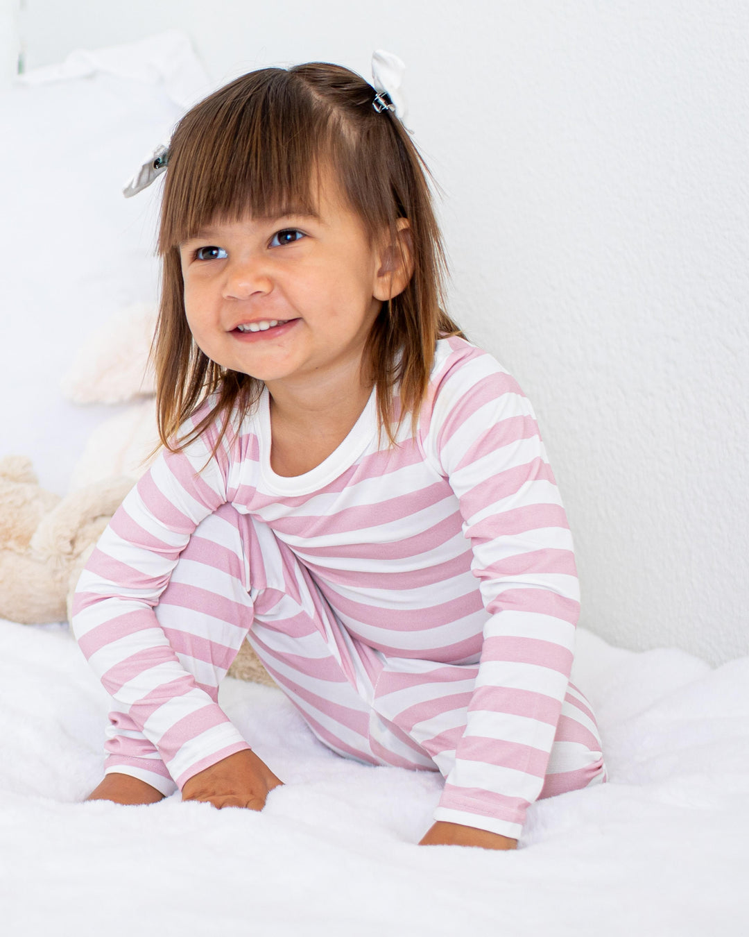Blush Stripes  L/S Pajama