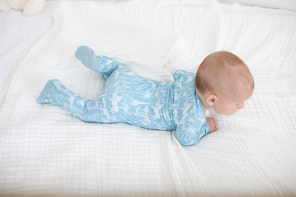Savanna Blue Footie