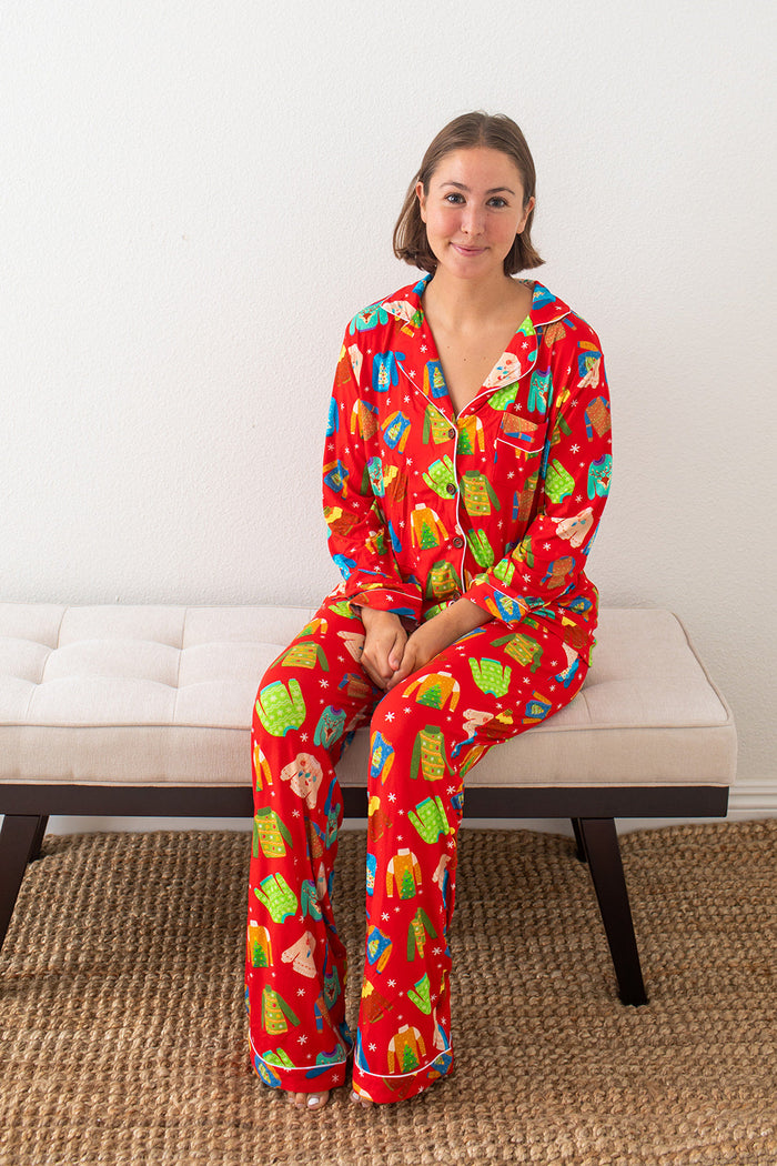 Ugly Sweater Party Women's Pajama Set - Bestaroo