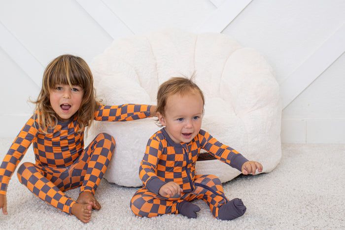Pumpkin Plaid Pajamas